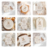 Invitation Boho Teddy Bear Beary First 1st Birthday Party