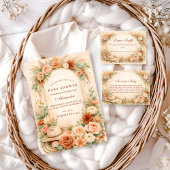 Invitation Boho Western Floral Baby Shower