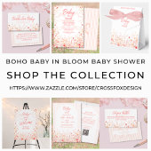 Invitation Boho Wildflower Baby in Bloom Complete Baby Shower