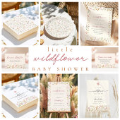 Wilde bloem Boho babyshower uitnodiging