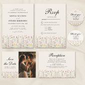 Boho Rustic Wedding with Wildflowers Informatiekaartje