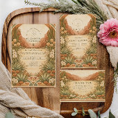 Boho Wildflower Desert Wedding Save The Date