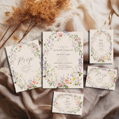 Save The Date Boho Fleur sauvage Floral Mariage