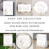 Boho Wildflower Watercolor Baby Shower Welcome