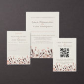 Carte De Placement Mariage Fleur sauvage Boho (Personnalisez la collection de ce créateur indépendant.)