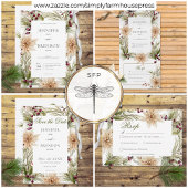 Save The Date Boho Winter Greenery Boughs