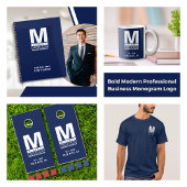 Logo Bold Modern Business Monogram