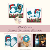 Vette kerstman Gepersonaliseerd kerst Cadeaulabel