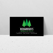 T-shirt Logo de service Gras Arbre Vert/Noir