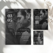 Invitation Gras, Trending, B&W-Photo, Mariage