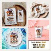 Invitation Born 2 Ball Sport Themed Boy 2nd Birthday Party 