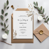 Signe De Table Botanique Eucalyptus Feuille Mariage Livre d'or