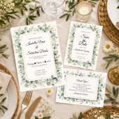 Save The Date Mariage Botanique à l'Eucalyptus