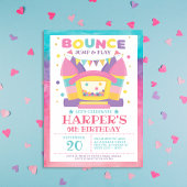 Sticker Rond Bounce House Anniversaire Arc-en-ciel