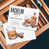 Serviette En Papier Bourbon et Cigar Bachelor Party