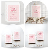 Boog Modern Minimalistisch Neutraal Baby shower Informatiekaartje