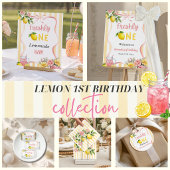 Poster Faveur de premier anniversaire Freshly One avec un
