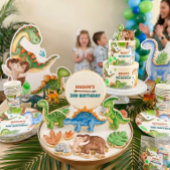 Invitation d'anniversaire 3 ans garçon dinosaure
