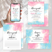 Serviette En Papier Genre révéler Bleu ou rose Il ou elle papier servi