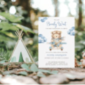 Boy Teddy Bear Baby shower Dank u Gift Labels