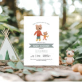 Serviette En Papier Garçons Forêt Boisée Mignonne Ours Bébé