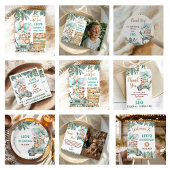 Sticker Rond Boys Cute Safari Birthday