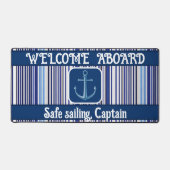 Collection branchée Summer Navy Blue Boat Stripes (Recto)