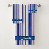 Collection branchée Summer Navy Blue Boat Stripes (En situation)