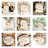 Bloemige Terracotta Boho Bruiloftsfeest Wandkleed