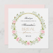 Merci Roses roses et Gypsophiles