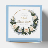 Aimant Thank You White Roses & Blue Baby’s Breath