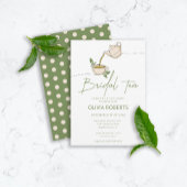 Moderne Minimalistische Script Thee Feest Bruids B Servet