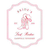 Serviette En Papier Le Dernier rodéo de la mariée