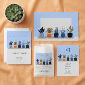 Moderne kamerplant bruiloft dank u kaart