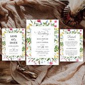 Carte d'information sur les détails du mariage Mod
