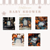 Invitation Baby shower d'Halloween gothique