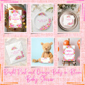 Serviette En Papier Bébé en Fleur douche fleurie d'été