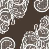 Mariage de dentelle Vintage Brown - Invitation