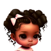 Bouteille D'eau AKA - Brown fille en rose et vert