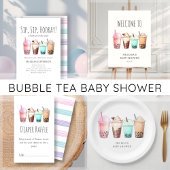 Serviette En Papier Baby shower Bubble Tea Boba