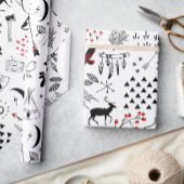 Étiquette Wild Wonderful Christmas Red & Black Buffalo ID604