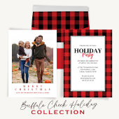 Papier Cadeau Joyeux sapin de Noël Simple Buffalo Check Motif