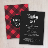 Rustic Red Black Buffalo Pset Pattern Monogram Speelkaarten