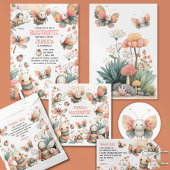 Serviette En Papier Cute Insects Pastel BUGTASTIC Anniversaire de enfa