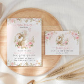 Lapin, Papillon, Fleurs, Bienvenue pour le premier