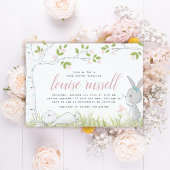 Badge Rond 7,6 Cm baby shower bébé lapin