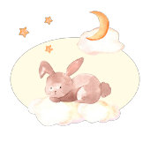 Assiettes En Carton Bunny Dreams Baby shower neutre