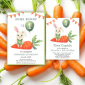 Poster Capsule temporelle lapin 1er anniversaire