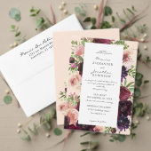 Numéro De Table Bourgogne & Flore Blush - blanc 3 (Personnalisez la collection de ce créateur indépendant. Test)