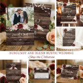 Invitation Éclairage à cordes Eucalyptus & Mariage Floral Bou